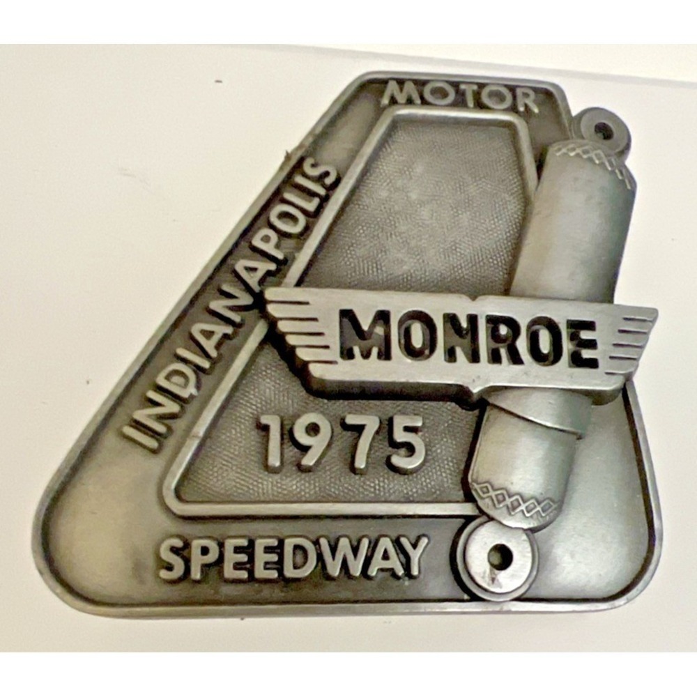 1975 Indianapolis 500 Belt Buckle Limited Edition 100 of 500 Pewter Bobby Unser